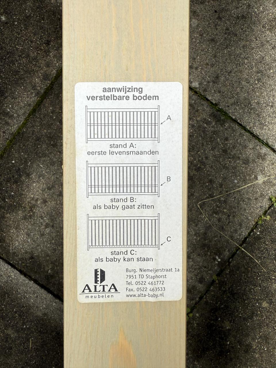 Alta ledikant incl matras