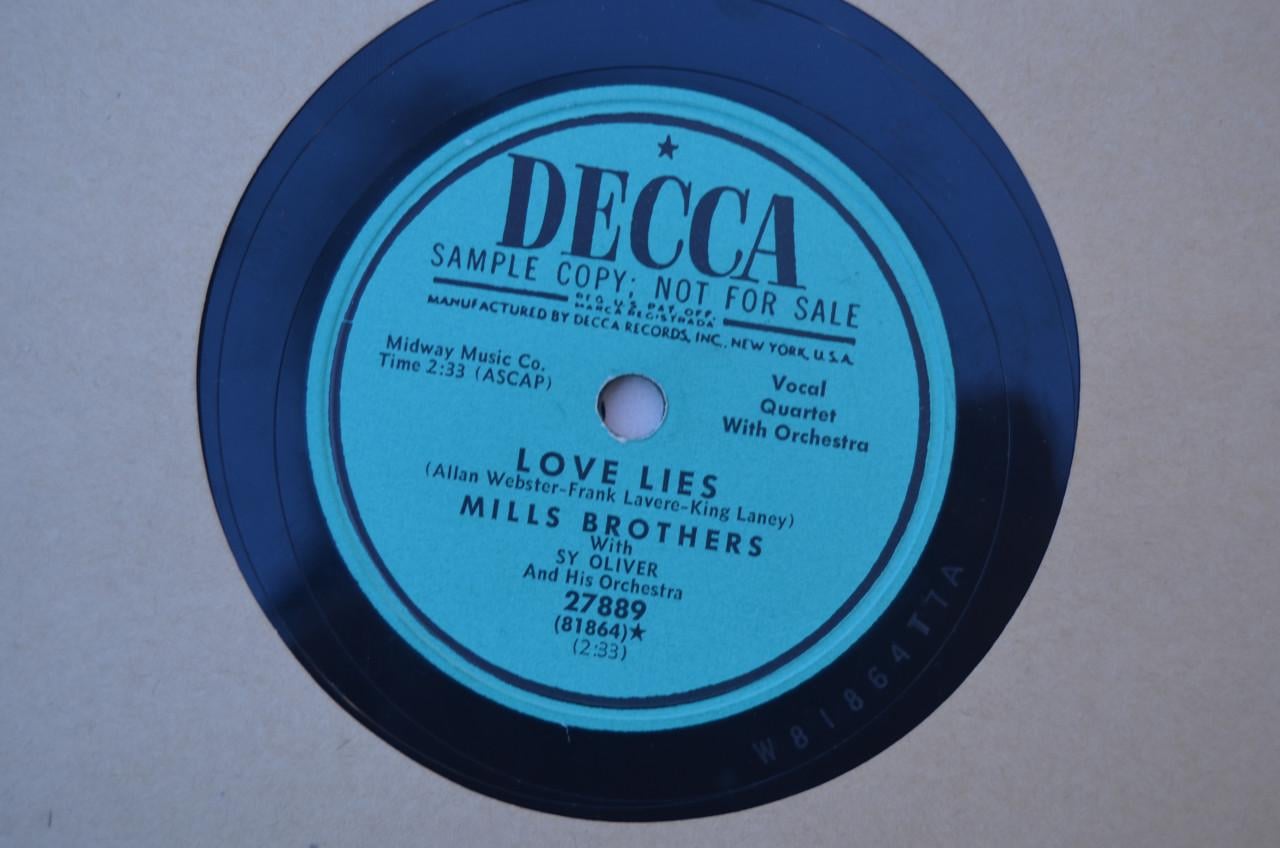 WIBW - The voice of Kansas radio album - Mills brothers