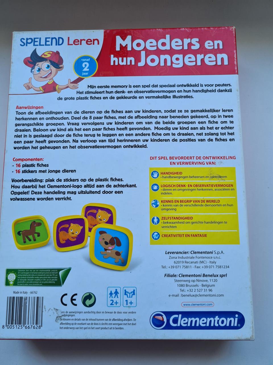 Mijn Eerste Memory, een educatief geheugenspel 2+