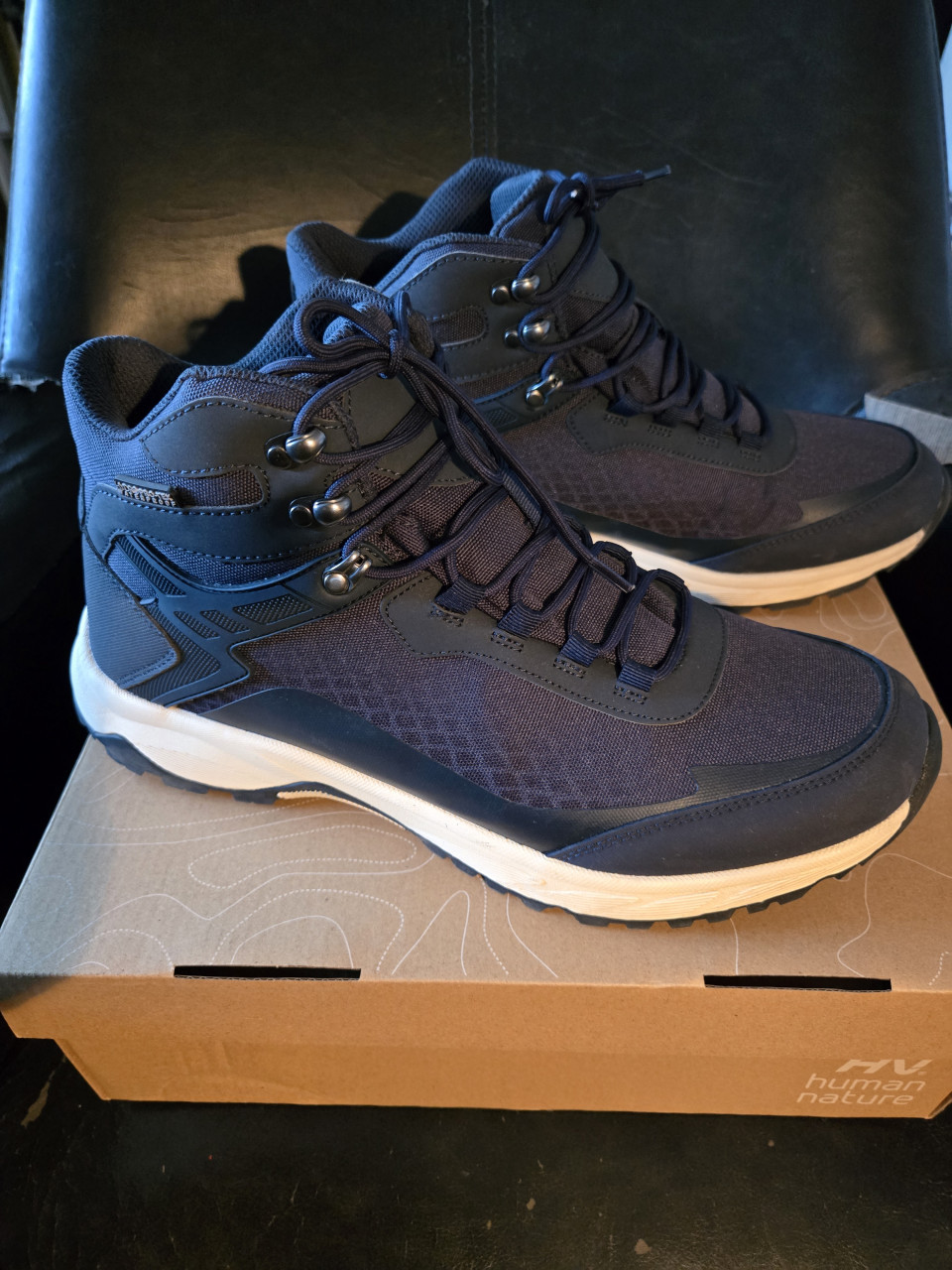 Wandelschoenen, Hoog model, Human nature, maat 46,Kleur Navy. Nieuw