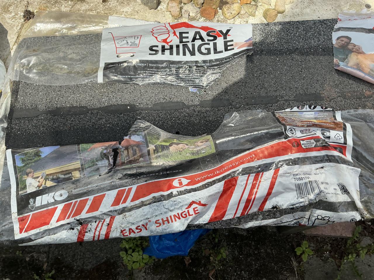 9 Dakshingles. ,zwart