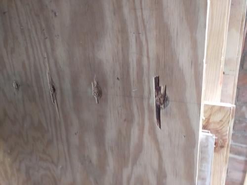Sloophout underlayment platen van vloer .