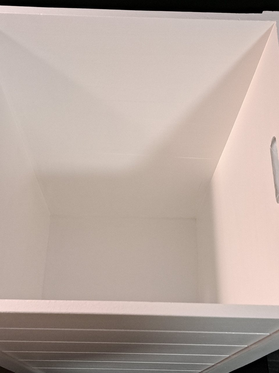 Mooie witte houten opbergbox