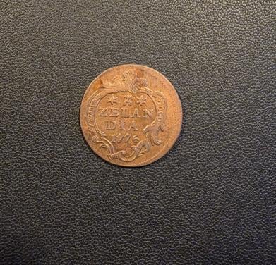 Zeeuwse Duit 1776 - munt met originele muntkleur