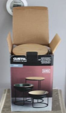 Nieuw in verpakking serveer set