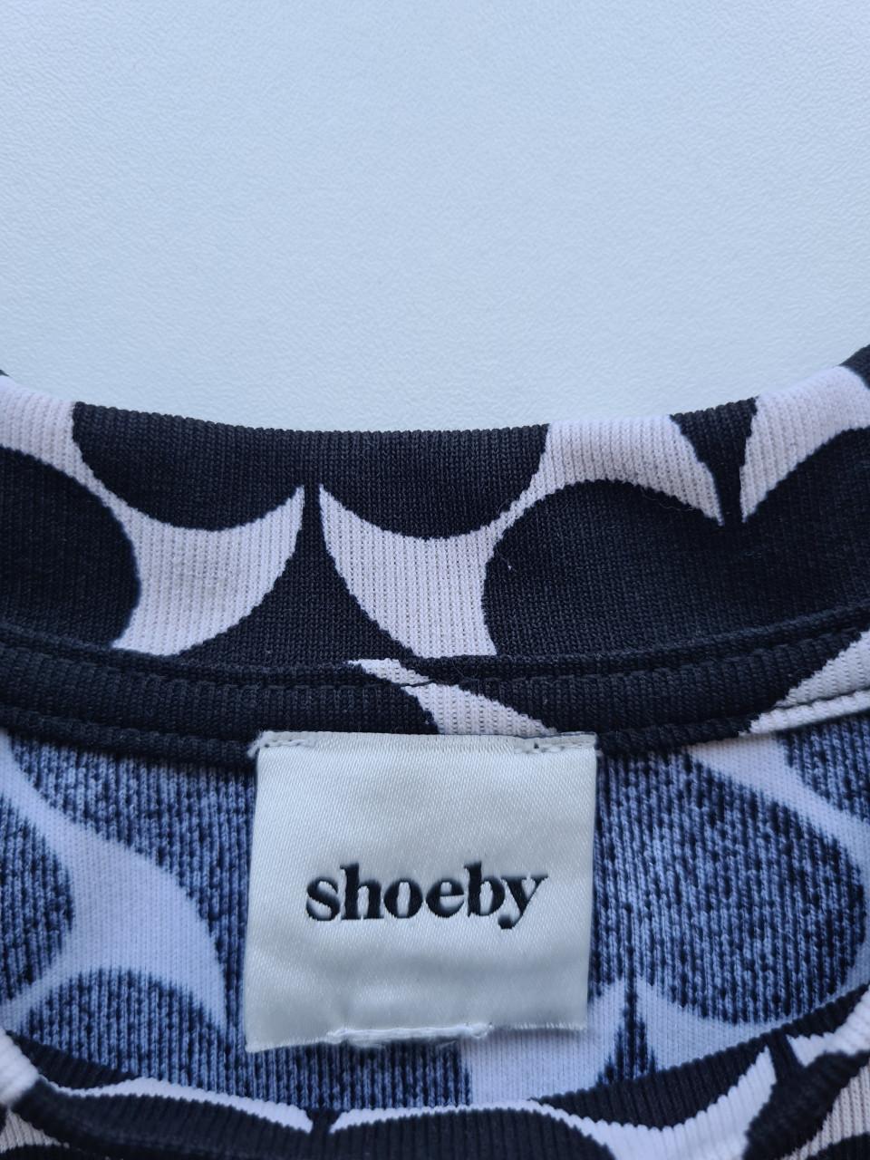 Zwart-wit hartjes shirt van Shoeby  Maat 146-152