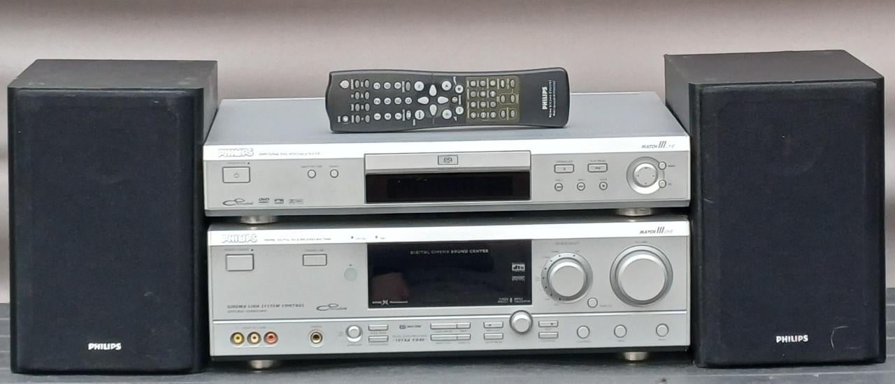 Philips matchline tun/versterker  met philips matchline dvd /cd speler