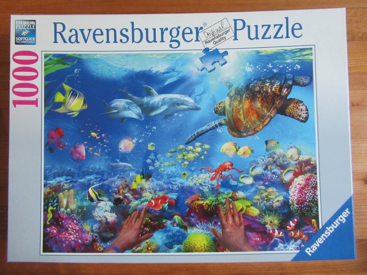 3 mooie volledige puzzels van 1000 stukjes, zo goed als nieuw.