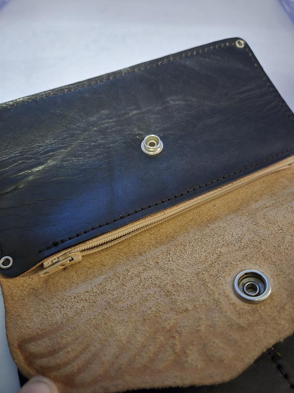 Biker Portemonnee Leer Adelaar