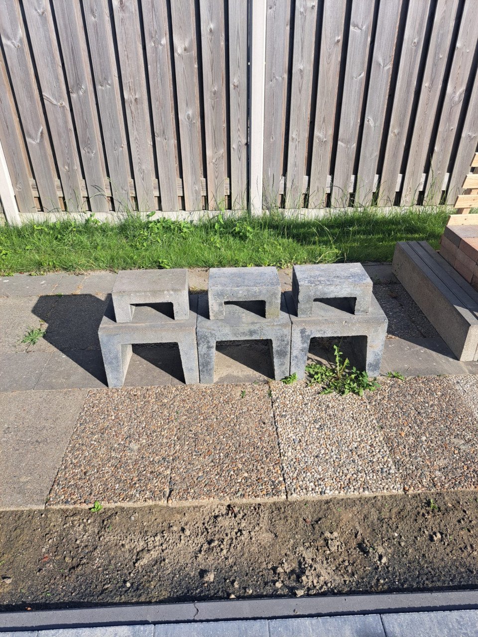 Betonblokken U element