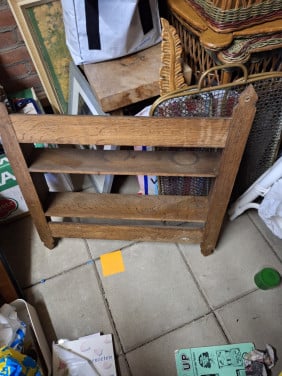 Decoratief houten rek