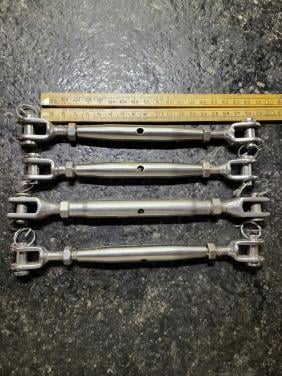 Spanschroef wantspanners met gaffels