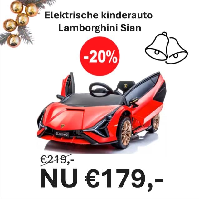 KERSTUITVERKOOP  Elektrische kindervoertuigen OP=OP!