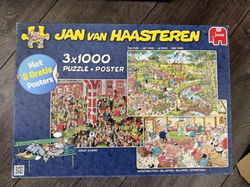 Jan van Haasteren - Combinatiedoos 3 puzzels 🧩