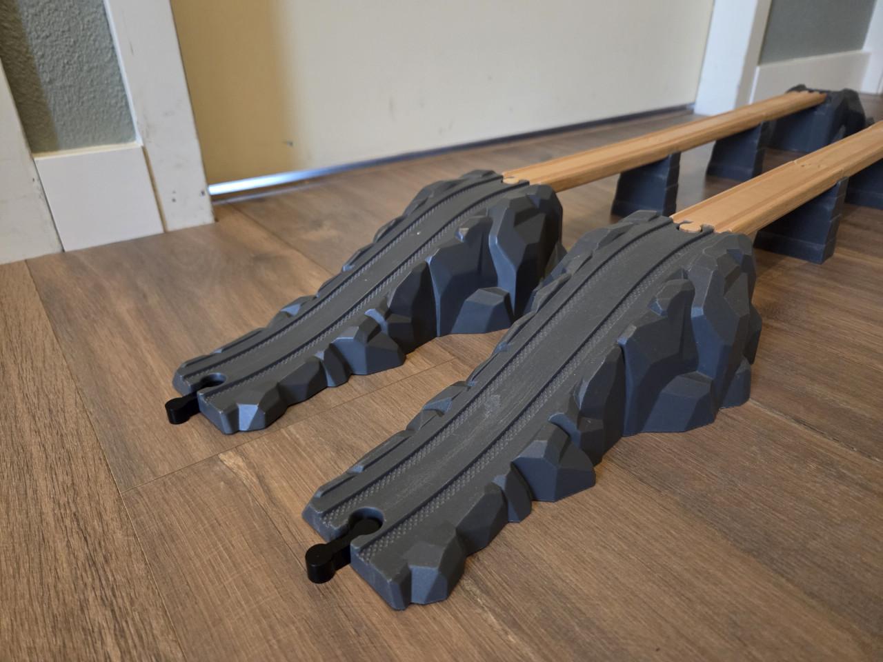 Houten trein bruggen