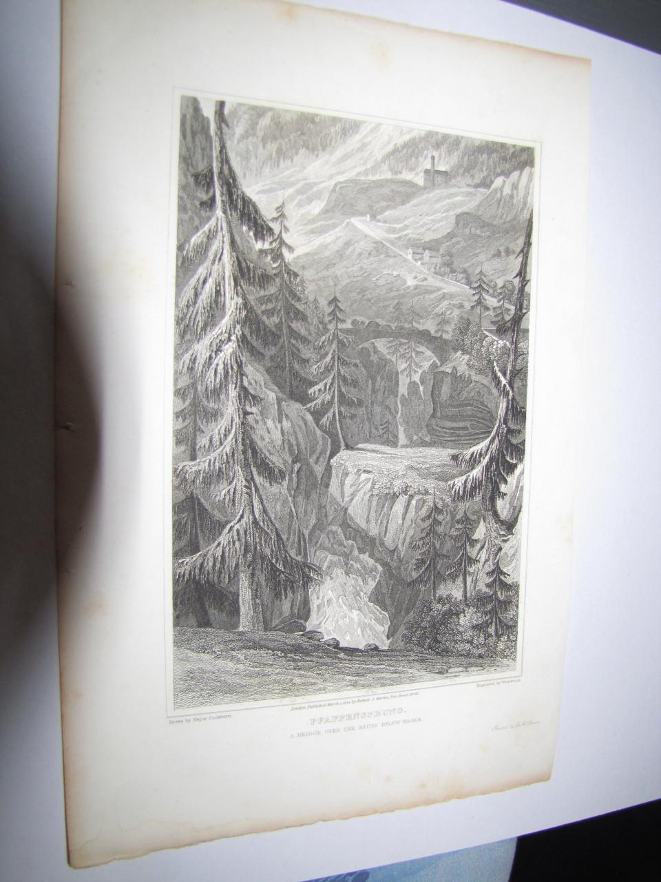 Diverse gravures door Wilam Beattie M.D. Jaartal 1835.