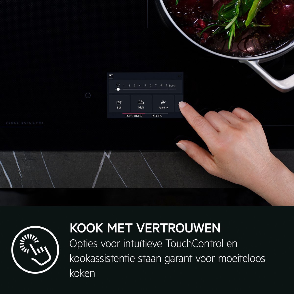 Inductie kookplaat AEG IKB64301XB fabrieksnieuw in doos. Beste uit de test