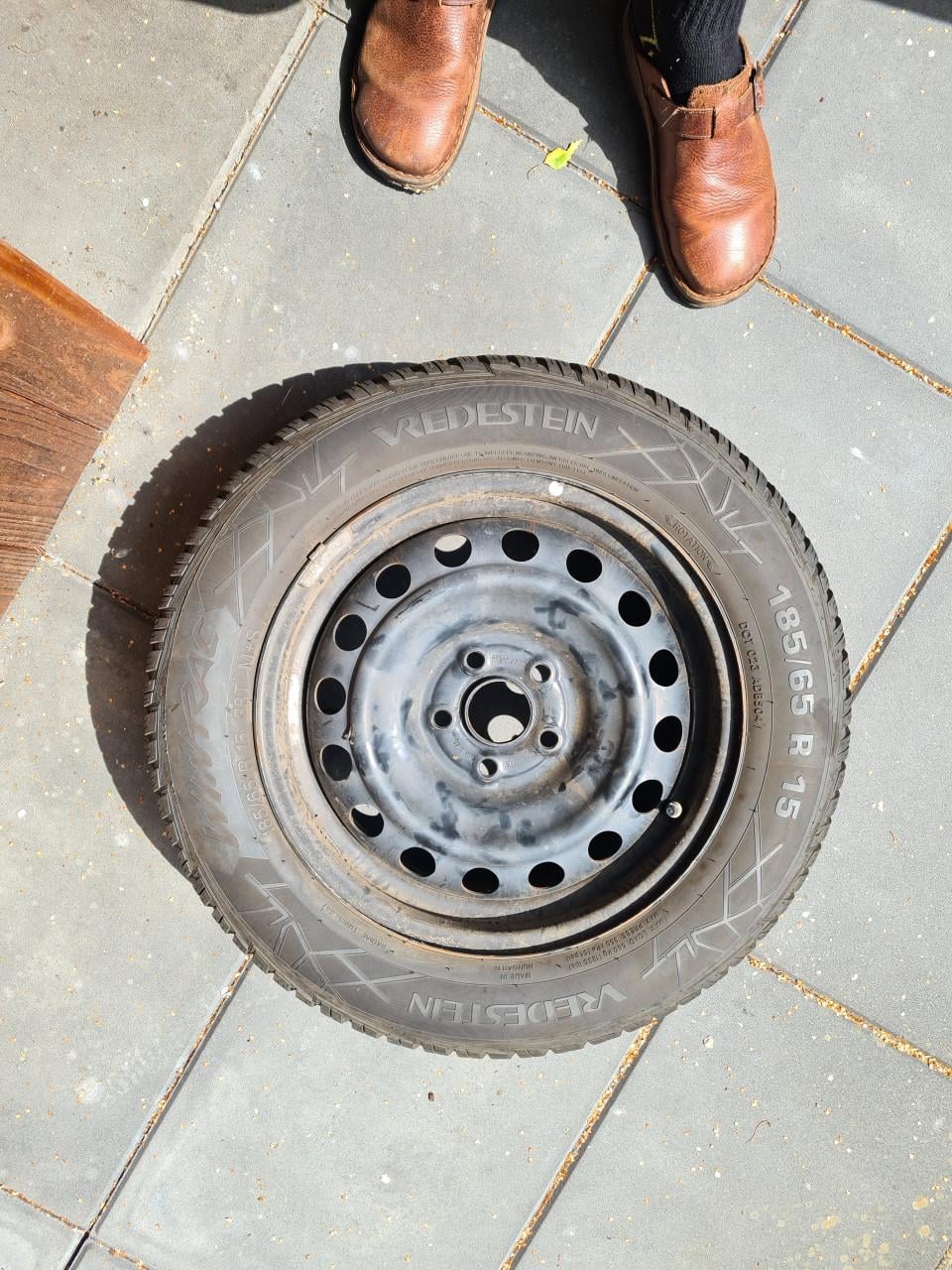 Te koop set winterbanden op stalen velg