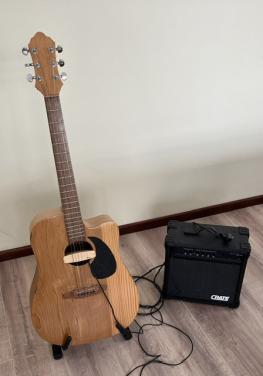 Gitaar met versterker