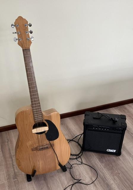 Gitaar met versterker