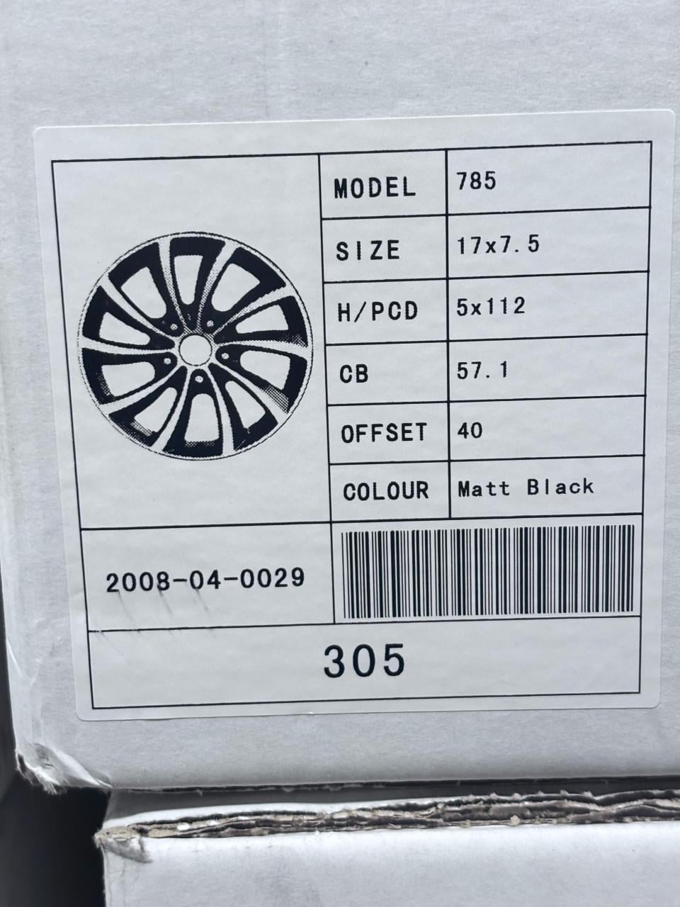 3 Nieuwe Lichtmetalen velgenset.