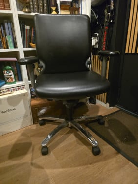Comforto Bureaustoel – Echt Leder, Ergonomisch en Stevig