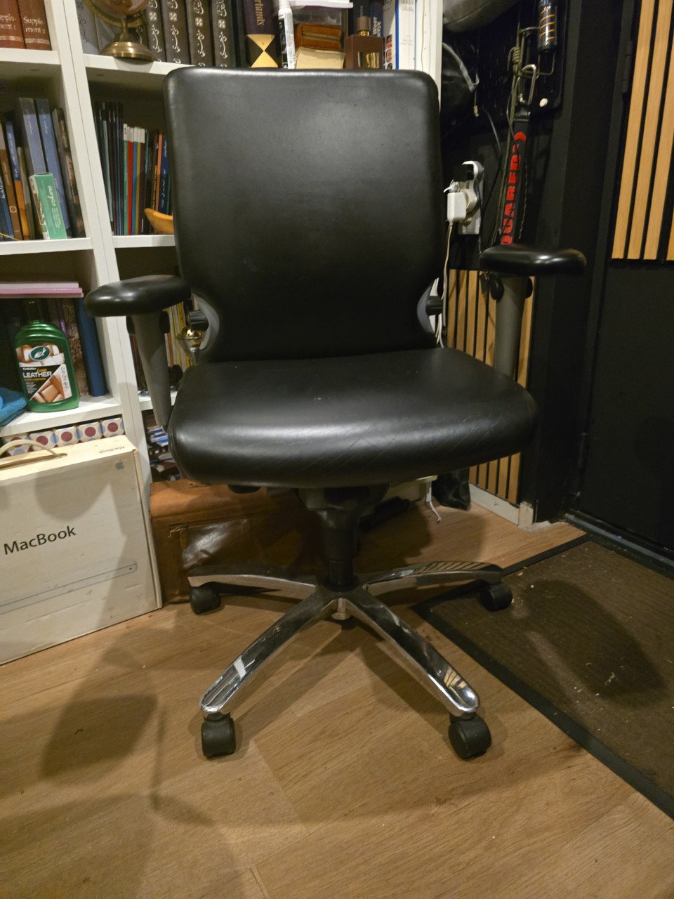 Comforto Bureaustoel – Echt Leder, Ergonomisch en Stevig
