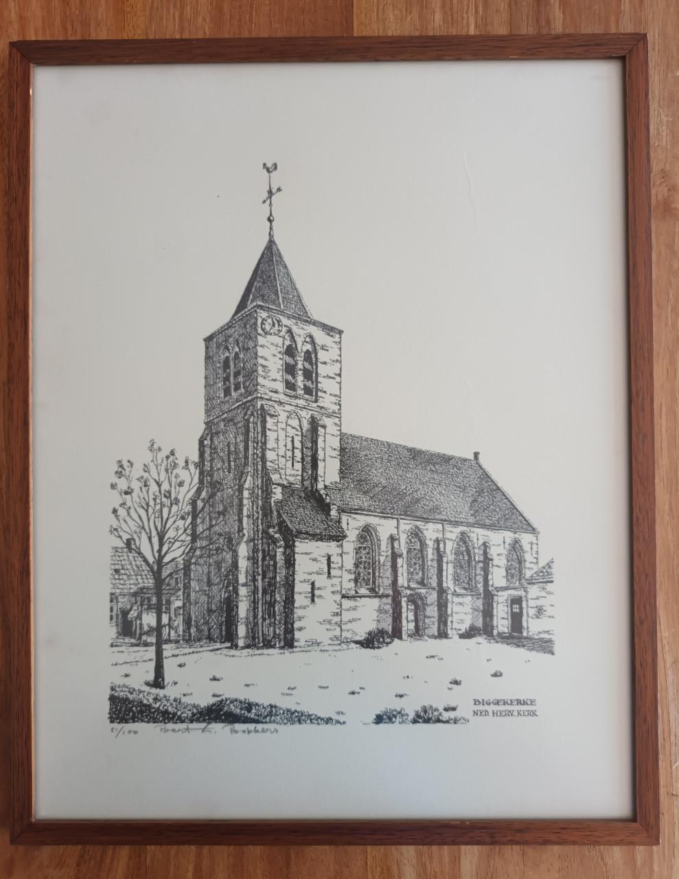 Biggekerke, Ned. Herv. Kerk door Bert Bokkers