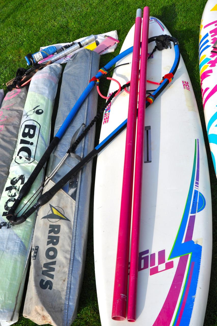 Tiga zeer complete windsurfset