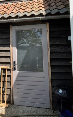 Hardhouten achter/tuin/berging/keukendeur