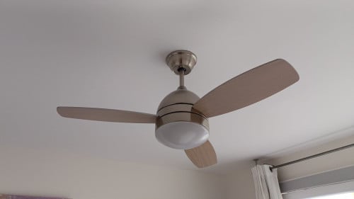 Plafondventilator met lamp