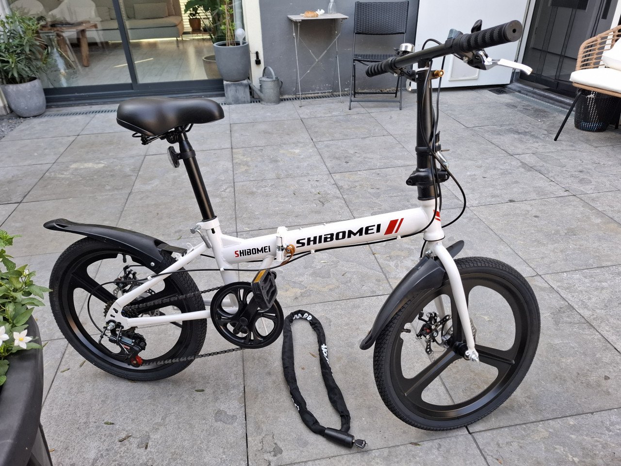 Vouwfiets/ mountainbike stijl. 20inch, wit