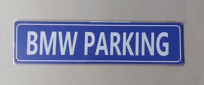 BMW Parking Metalen Bord