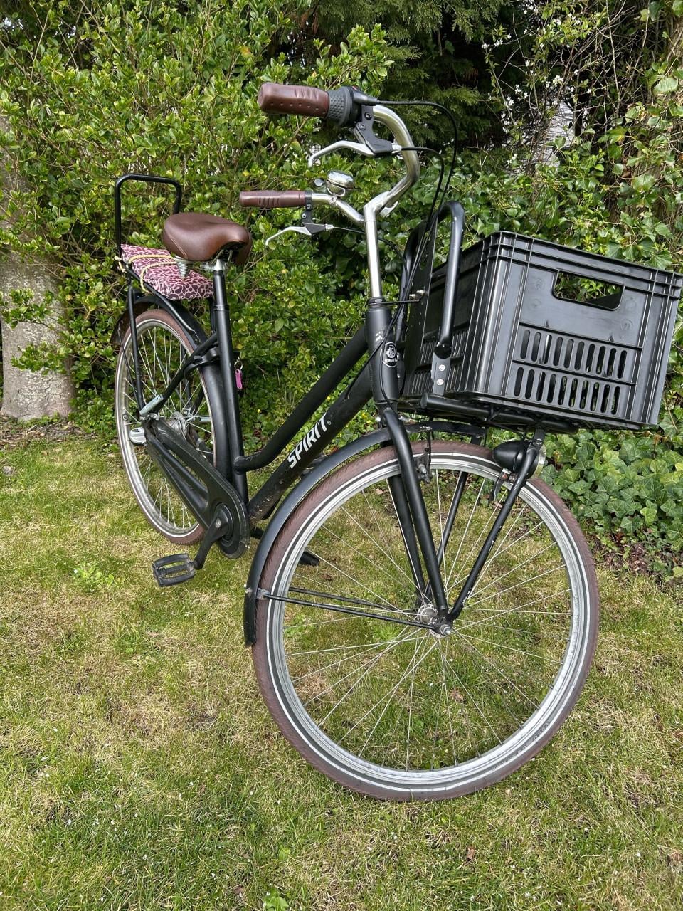 Spirit dames transportfiets met zitje in zeer goede staat
