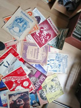 Oude losse bladmuziek