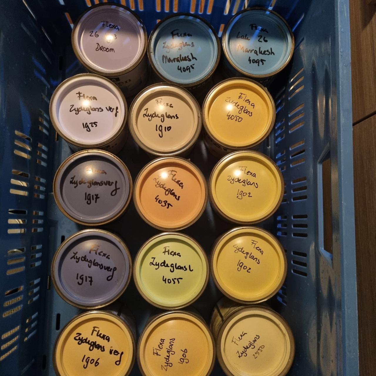 Diverse kleuren Flexa zijdeglans en hoogglans NIEUW