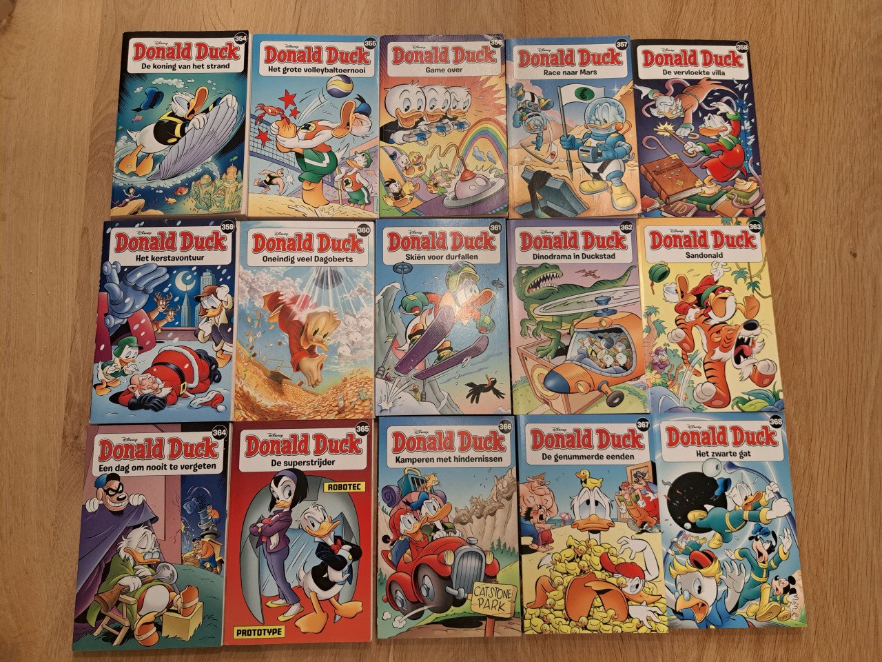 15 Donald Duck pockets 2024 en 2025 - nr 354 t/m 368