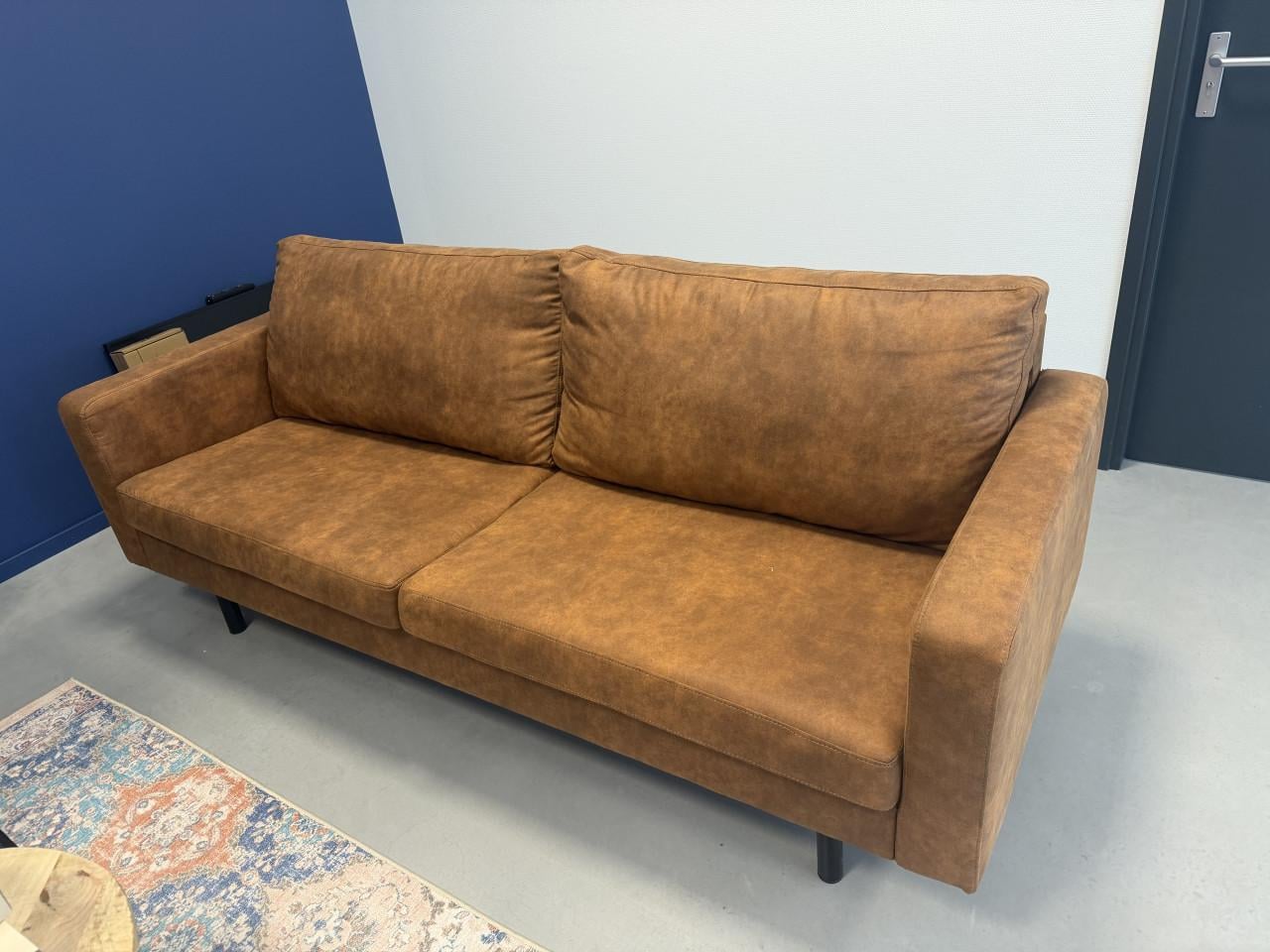 Cognac kleur bank 210 cm x 85 cm