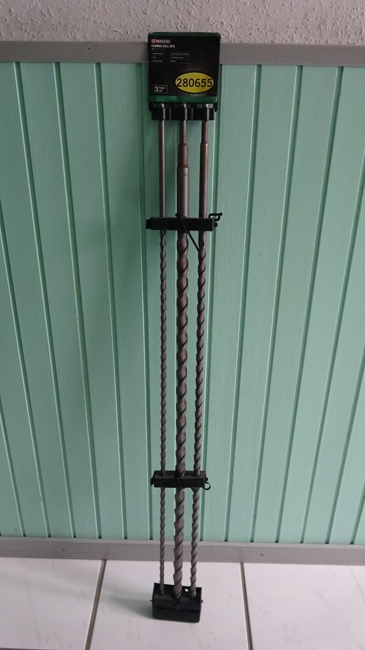 Klopboormachine boorset 3 / 5 stuks 600 mm /1000 mm (nieuw)