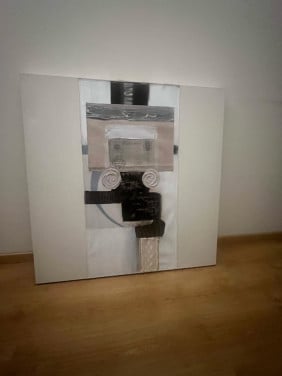 Schilderij wanddecoratie Sabine Kleiren 1mx1m