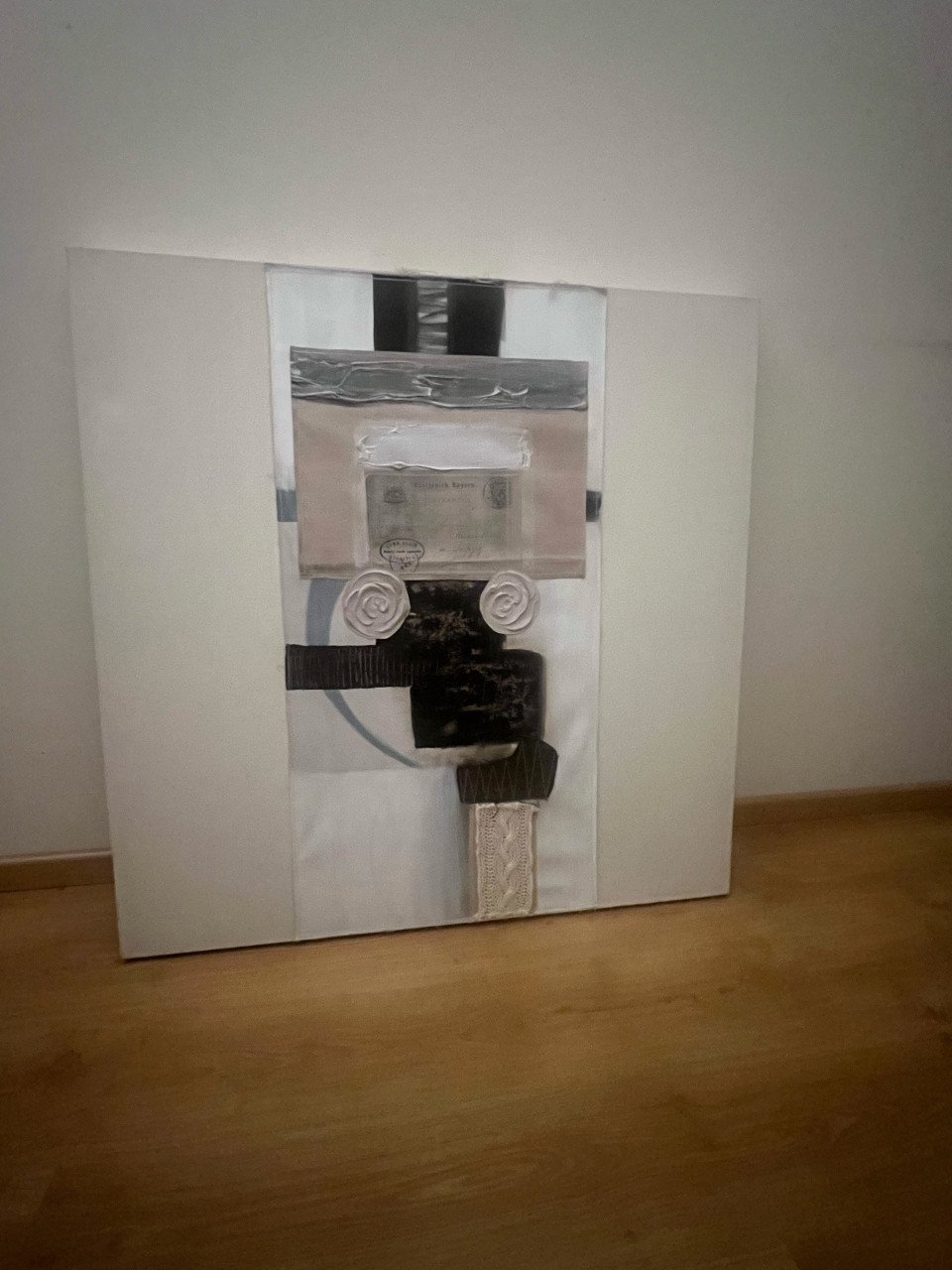Schilderij wanddecoratie Sabine Kleiren 1mx1m