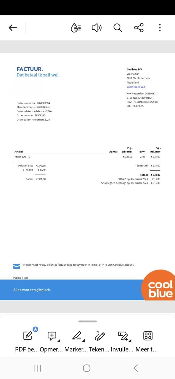 Krups espressomachine