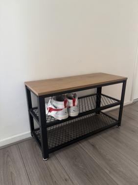 Robuust schoenenrek met Bank