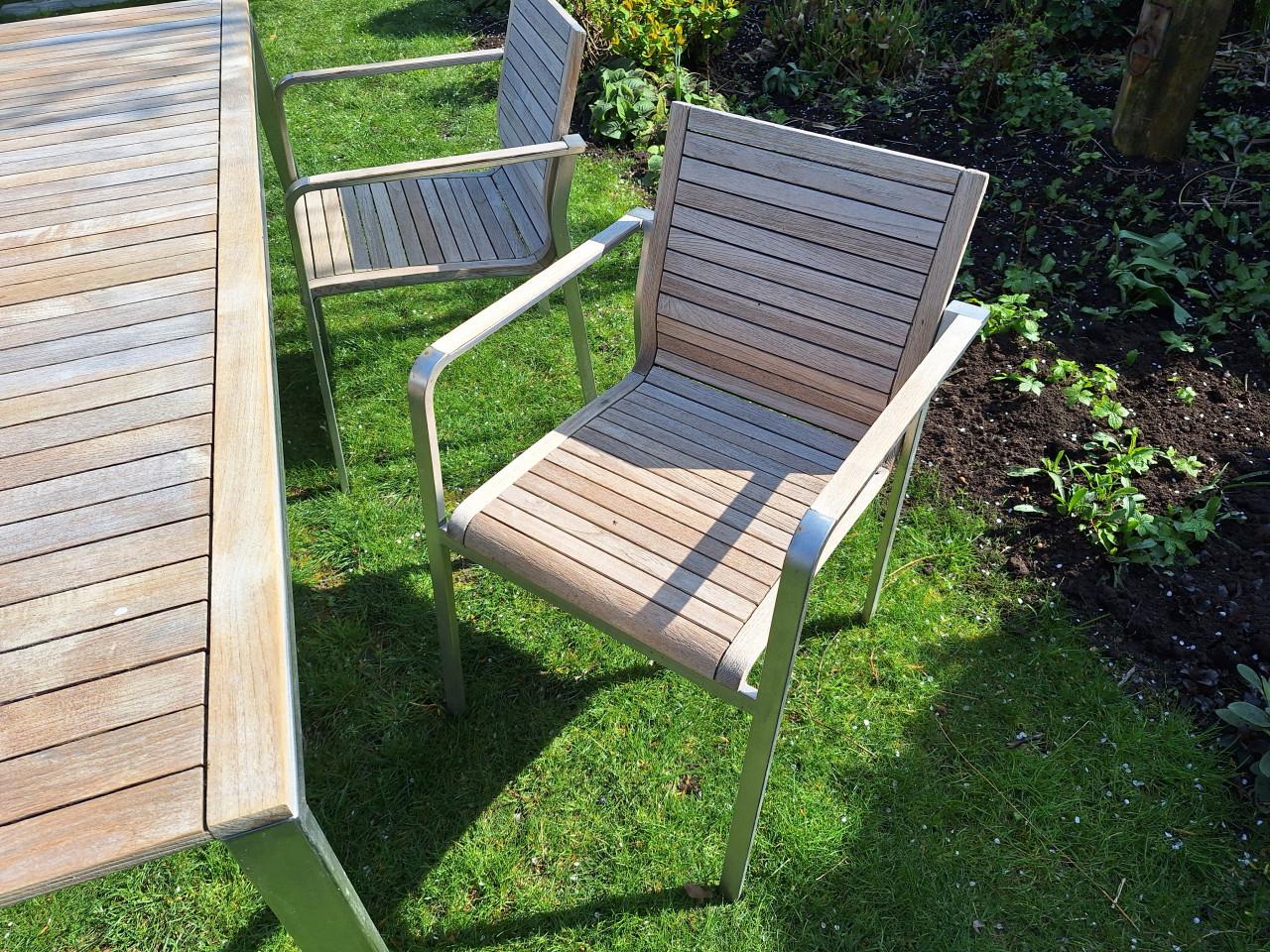 Teak & garden tuinset