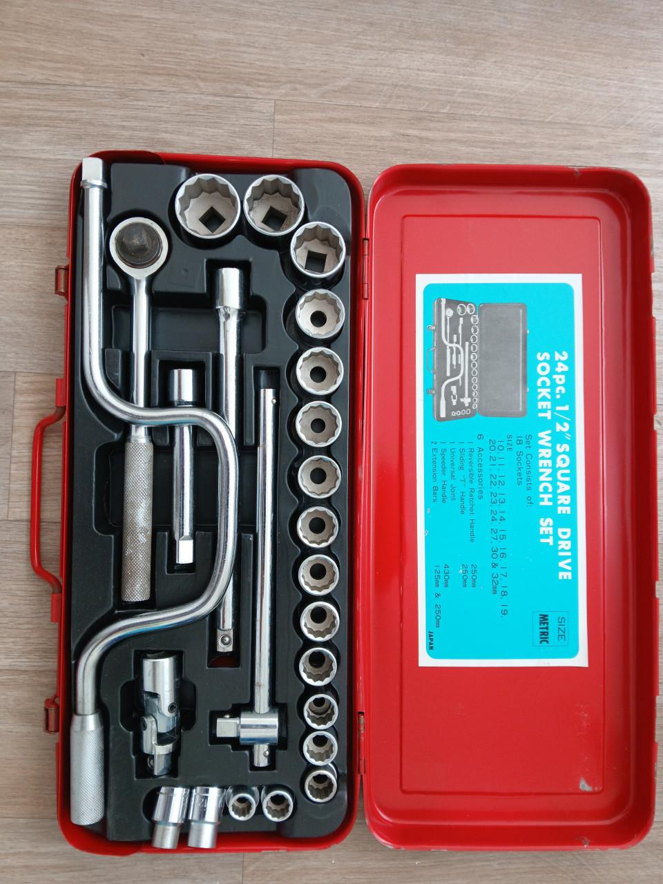 Dopsleutelset, compleet