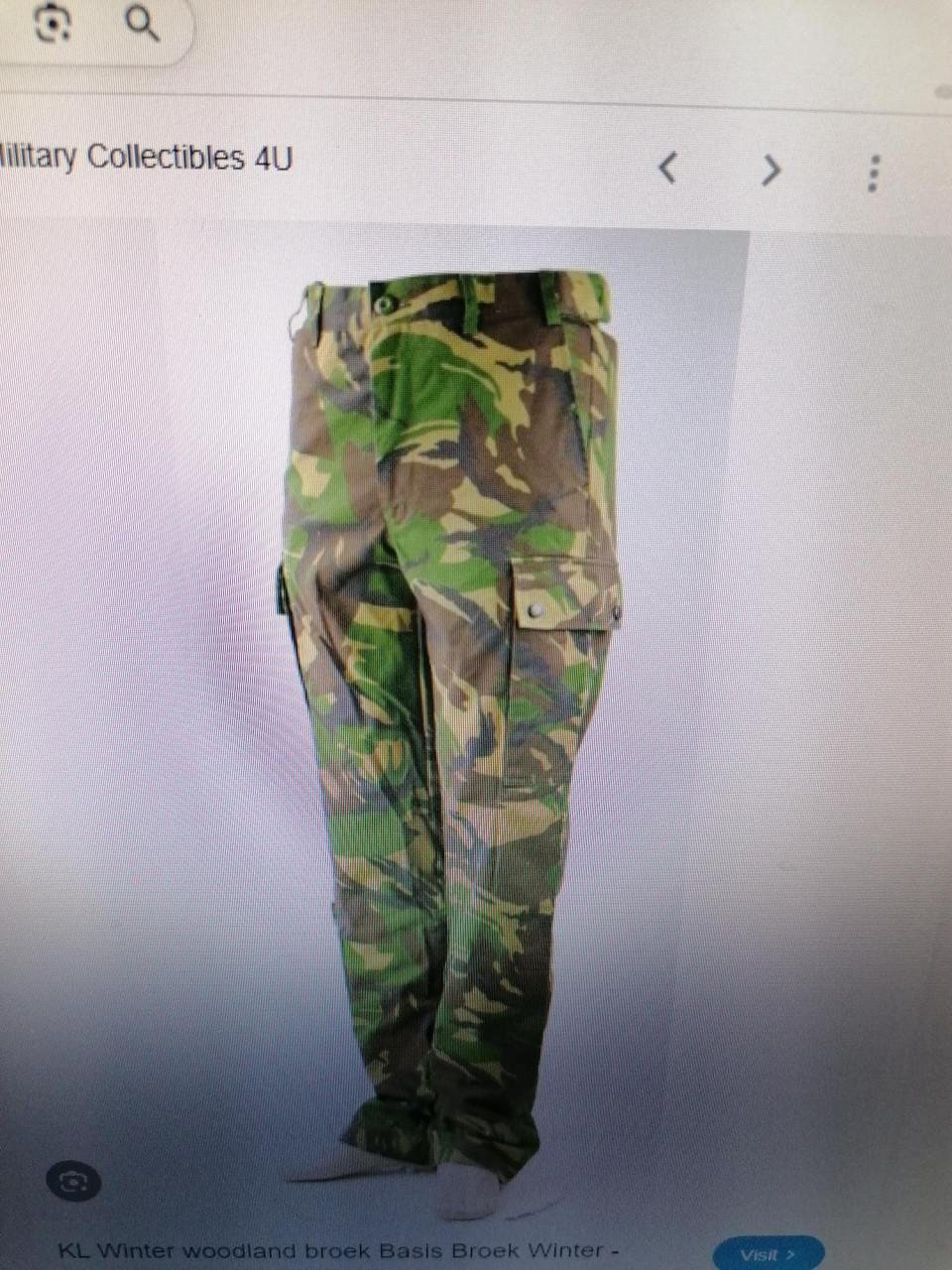 Woodland camobroek