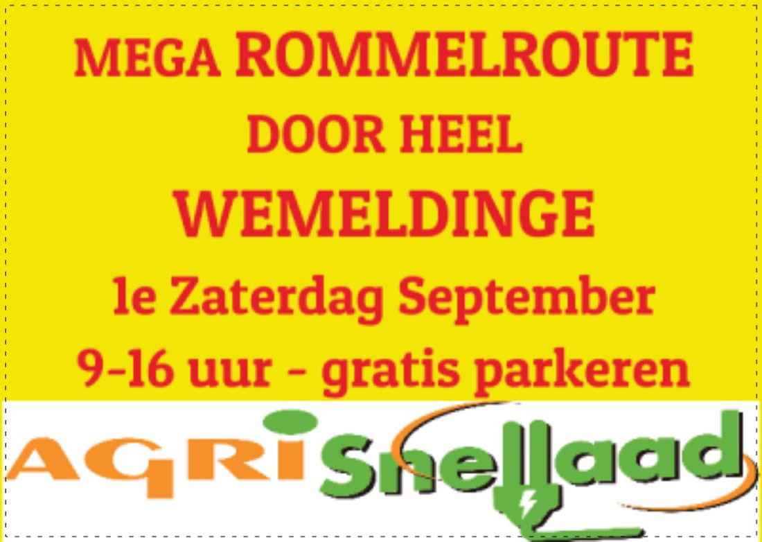 Zat 6 Sept Wemeldinge Ringsteken Mega Rommelroute + duurzaamheidsplein