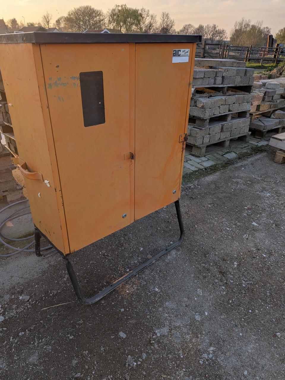 Bouwkast, bouwaansluiting, stroomaansluiting