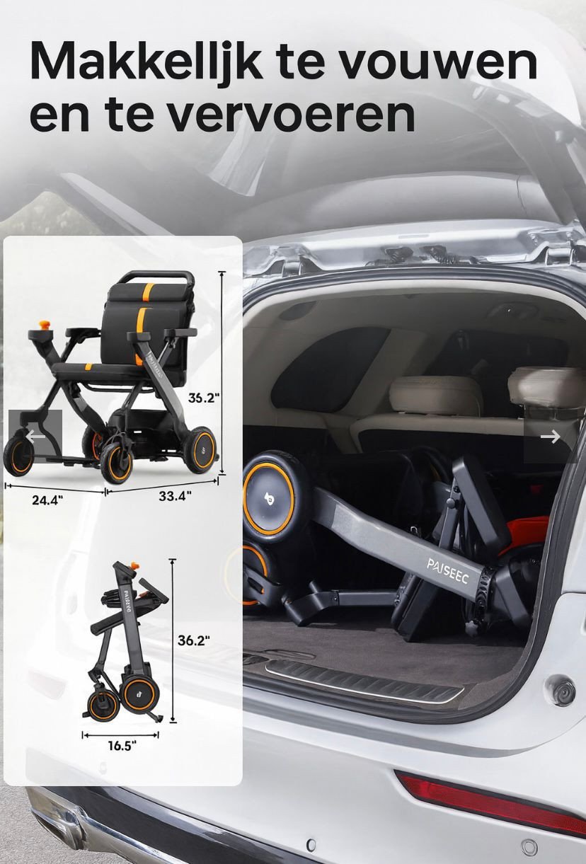 Nu in de winkel Opvouwbare Scootmobiel TTZ Electric!