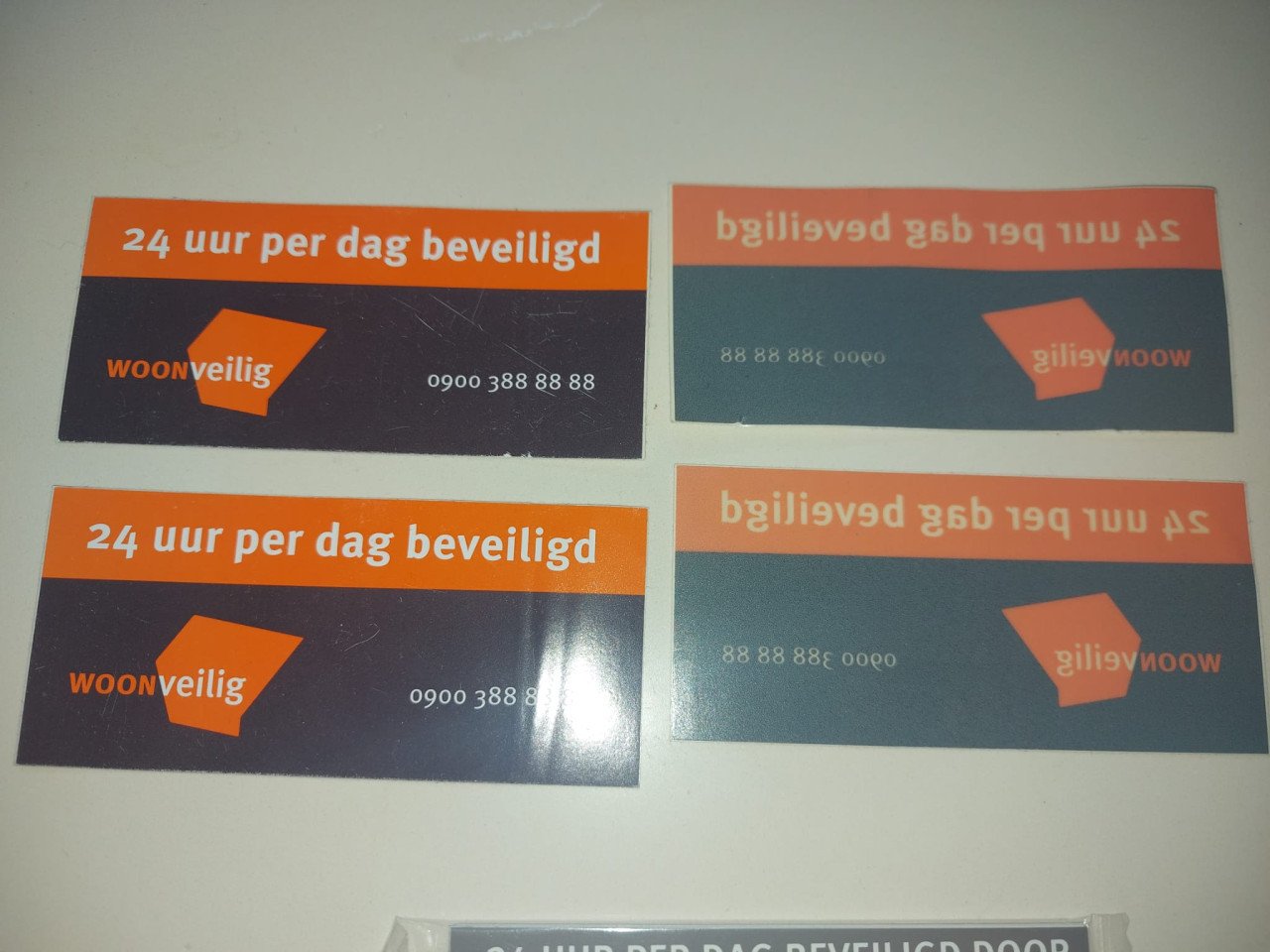 Setje stickers Woonveilig beveiliging (5)